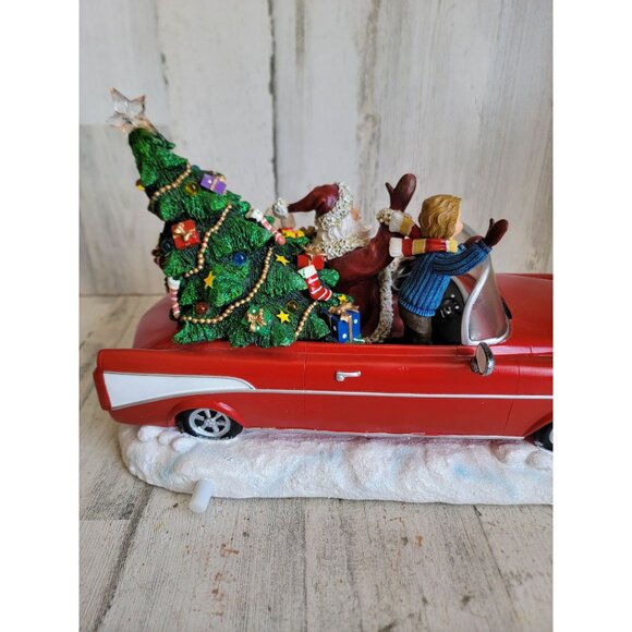 Ridgefield home Santa Claus red car light up music toy tree kid figure - Picture 8 of 11